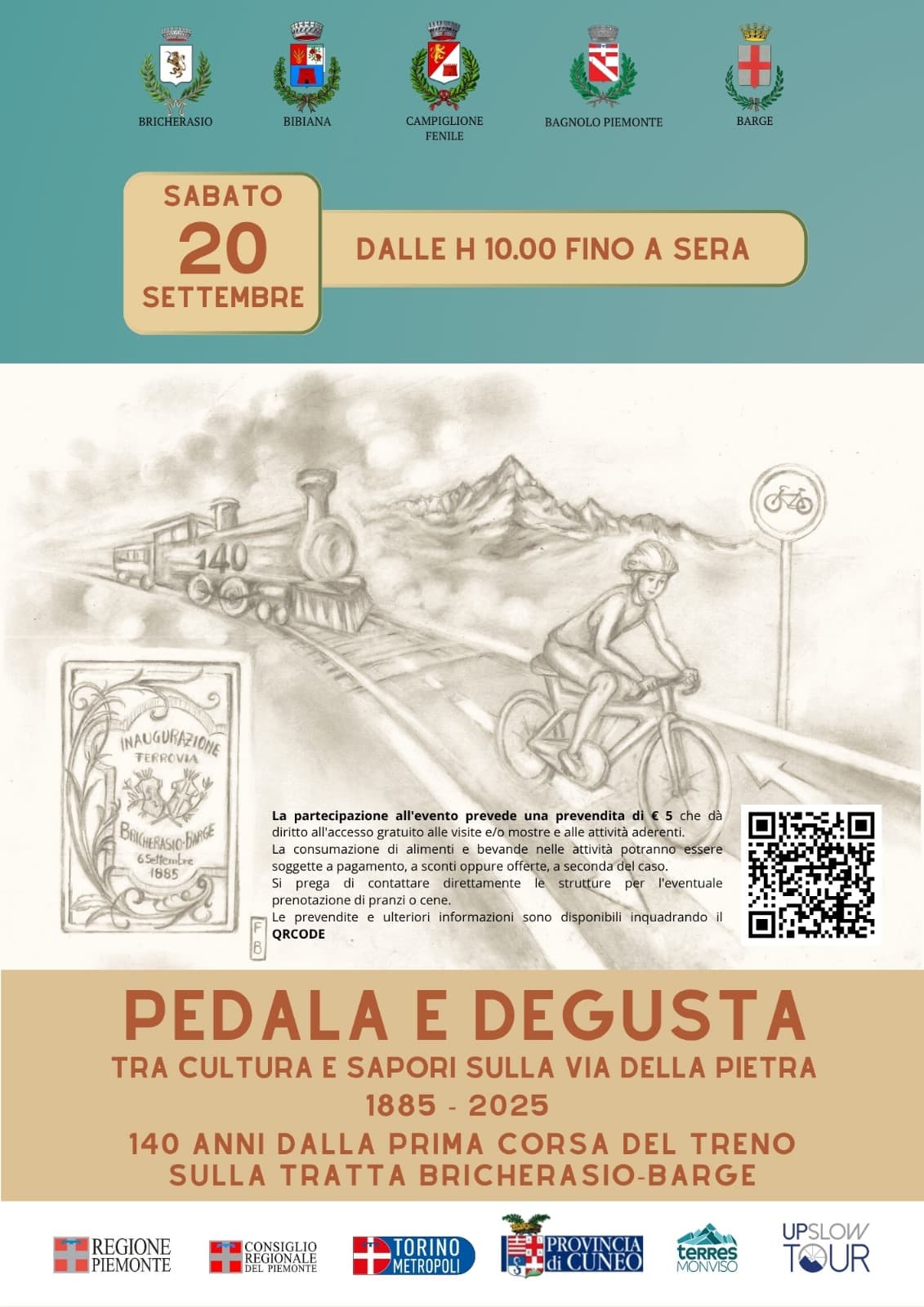 Pedala e degusta sulla Via della Pietra