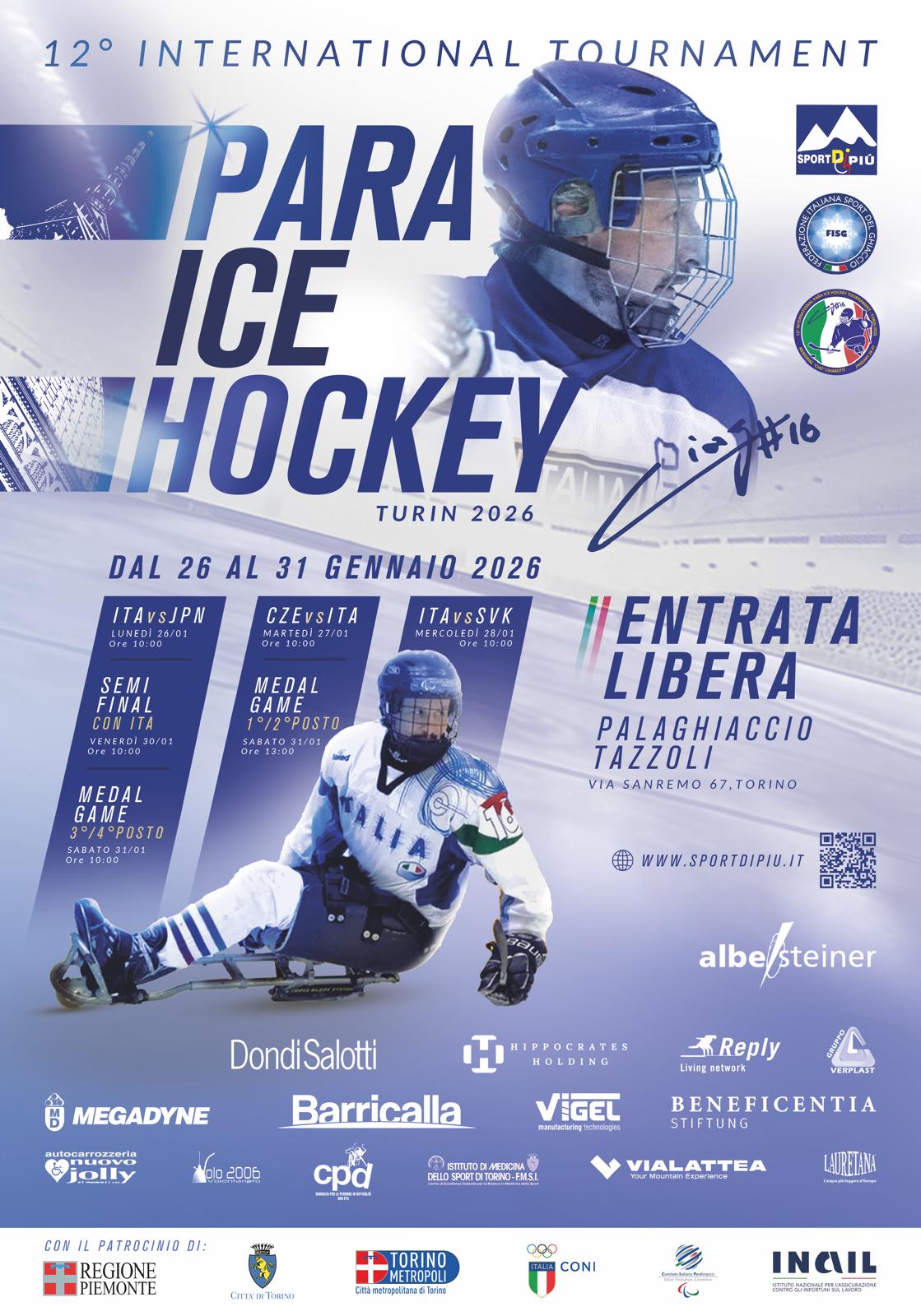 12° International Para Ice Hockey Tournament – Turin 2026