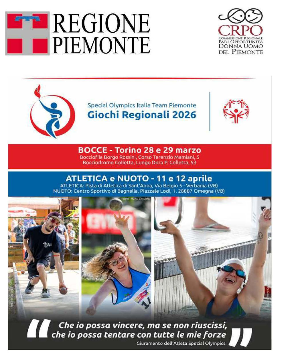 Il Piemonte riaccende la torcia dell’inclusione: dai World Winter Games 2025 ai Giochi Regionali Special Olympics 2026