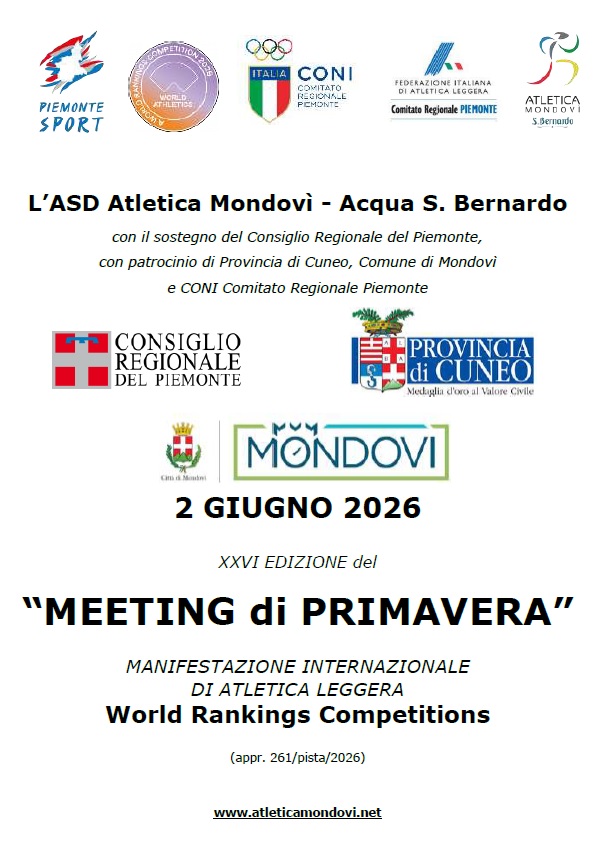 Meeting di Primavera – Manifestazione Internazionale di Atletica Leggera