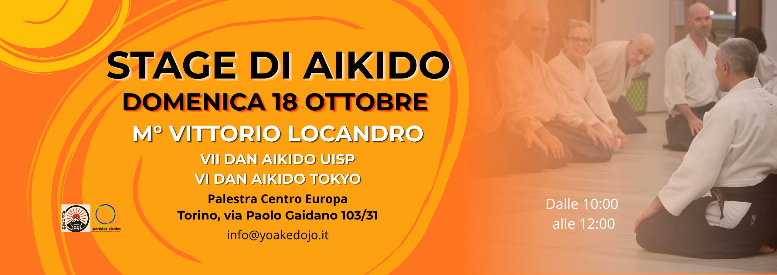 Stage di aikido a Torino – M° Vittorio Locandro