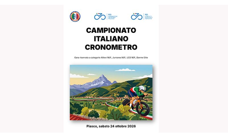 Campionati italiani cronometro ciclismo a Piasco il 24 ottobre